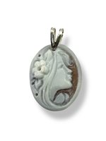 Pendente Mandile 1922 Donna Cammei  in Argento Conchiglia 2MCICM46 - 2MCICM46